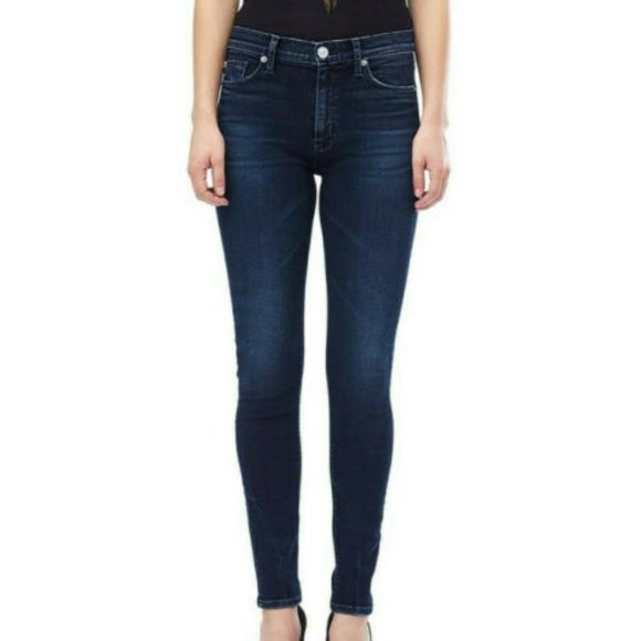 Hudson Jeans Denim - Hudson Barbara High Waist Super Skinny Dark Wash